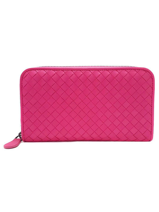 Bottega Veneta Handbags - Bottega Veneta Intrecciato Round Zipper Long Wallet